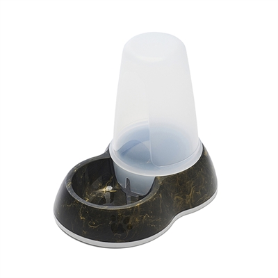 SAVIC DRINKBAK LOOP MARBLE ZWART / GOUD — 26X17,5X23 CM 1,5 LTR — afbeelding 3
