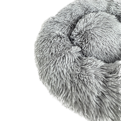 SAZZZ HONDENMAND FLUFFY LICHTGRIJS — 52X52X13 CM