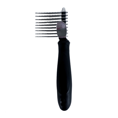 Tools-2-groom klittenkam kunststof greep afbeelding