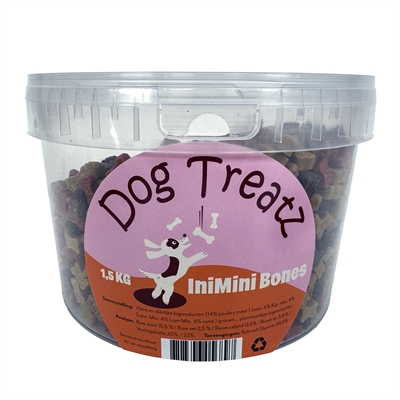 DOG TREATZ INIMINI BONES — 1,5 KG