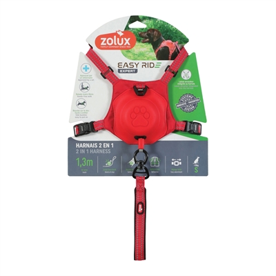 ZOLUX EASYRIDE HONDENTUIG ROOD — S 33-49X41-54 CM — afbeelding 8