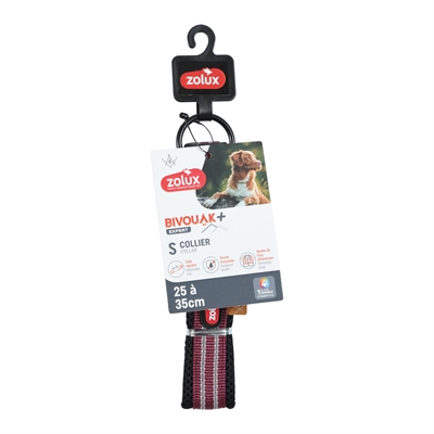 ZOLUX BVK HALSBAND HOND ROOD — S 25-35 CM X 3,5 CM