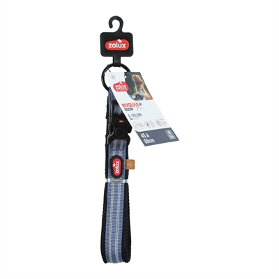 ZOLUX BVK HALSBAND HOND BLAUW — L 45-55 CM X 3,5 CM