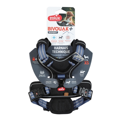 ZOLUX BVK HONDENTUIG BLAUW — XS 25,5-38X33-43 CM