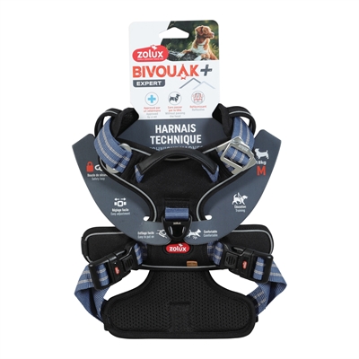ZOLUX BVK HONDENTUIG BLAUW — M 32,5-52X56-69 CM