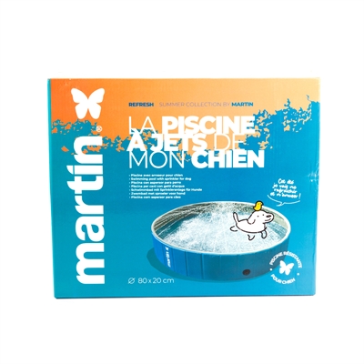MARTIN POOL MET JETS BLAUW / WIT — 80X20 CM — afbeelding 2