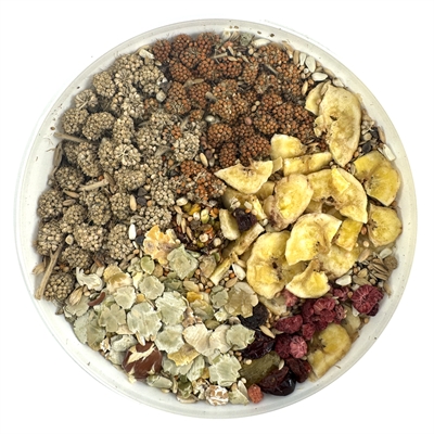 Hareco agapornis select met pellets (1,8 KG) - Afbeelding 2