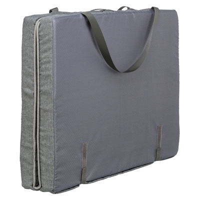 TRIXIE HONDENKUSSEN MATRAS SAMOA VITAL WATERAFSTOTEND OPVOUWBAAR DONKERGRIJS — 100X70 CM