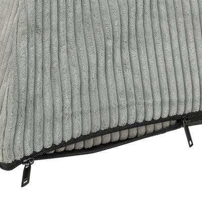 TRIXIE HONDENMAND TENT JONNA VITAL RIBSTOF LICHTGRIJS — 75X55X55 CM — afbeelding 2