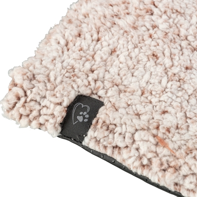 TRIXIE LIGMAT CALIDA MET WARMTEREFLECTERENDE VULLING WIT-BRUIN — 120X75 CM