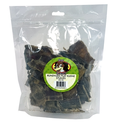 Petsnack rundvlees plat kleine stukjes (200 GR) - Afbeelding 2
