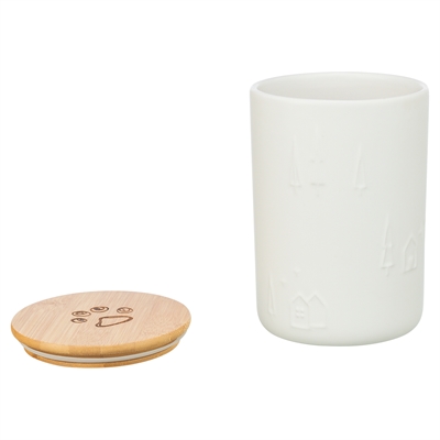 Trixie xmas snackpot keramiek wit (13X13X19 CM) - Afbeelding 2