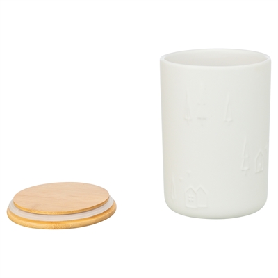 Trixie xmas snackpot keramiek wit (13X13X19 CM) - Afbeelding 3