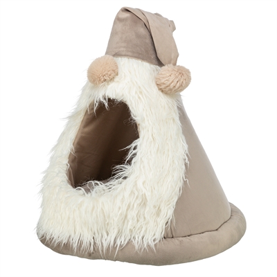 Trixie xmas tent kabouter velvet look beige (45X45X47 CM) - Afbeelding 2