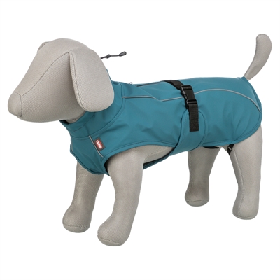 Trixie regenjas hond vimy petrol (RUG 40 CM BUIK 40-54 CM) - Afbeelding 2