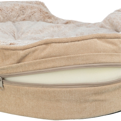 TRIXIE VITAL HONDENMAND LINO SOFT OVAAL BEIGE / CREME — 60X45 CM — afbeelding 4