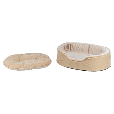 TRIXIE VITAL HONDENMAND LINO SOFT OVAAL BEIGE / CREME — 60X45 CM — afbeelding 6