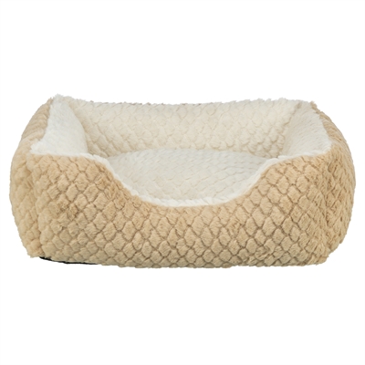 TRIXIE HONDENMAND KALINE MIO HOEKIG LICHTBRUIN / CREME — 50X40 CM