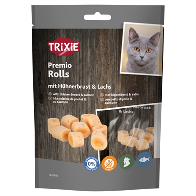 Trixie premio rolls met kippenborst en zalm (50 GR)