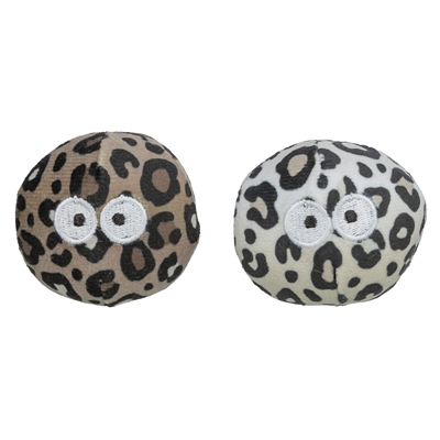 Trixie bal met ogen panterprint met kattenkruid / catnip assorti (5,5 CM 2 ST) - Afbeelding 2
