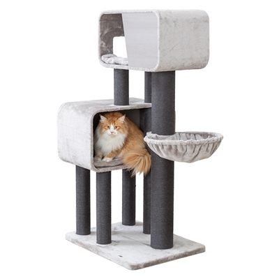 Trixie krabpaal rafael xxl lichtgrijs / donkergrijs (78X58X156 CM) - Afbeelding 11