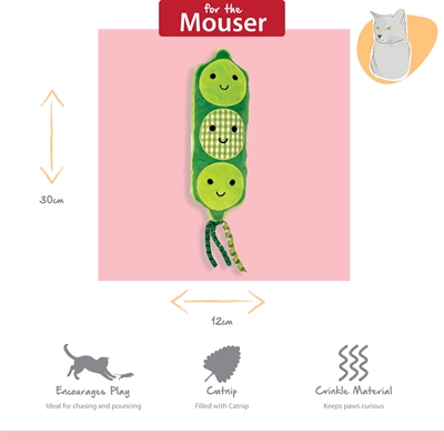 Happy pet tabby patch erwten kicker (30X10X7 CM) - Afbeelding 5