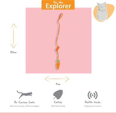 Happy pet tabby patch wortel bungee (80X6X2 CM) - Afbeelding 4