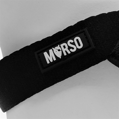 Morso mini hondentuig verstelbaar gerecycle zwart (29-38X2,5 CM) - Afbeelding 5