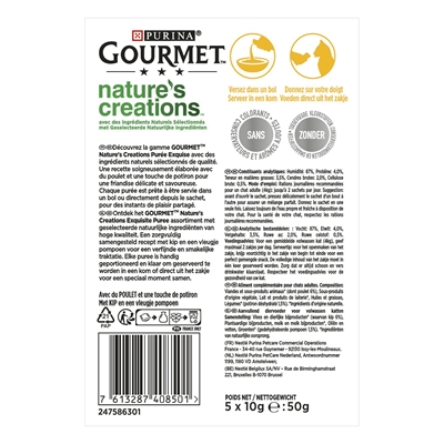 Gourmet natures creations puree kip (11X5X10 GR) - Afbeelding 3