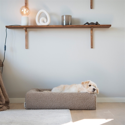 BIA BED PREMIUM HOES TEDDY BEIGE — 70X60X15 CM
