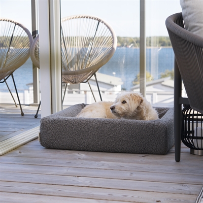 BIA BED PREMIUM HOES TEDDY GRIJS — 70X60X15 CM — afbeelding 2