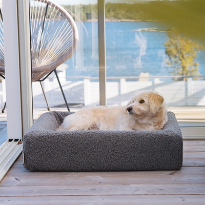 BIA BED PREMIUM HOES TEDDY GRIJS — 70X60X15 CM — afbeelding 3