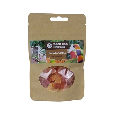 BACK ZOO NATURE PAPAYA CUBES — 50 GR