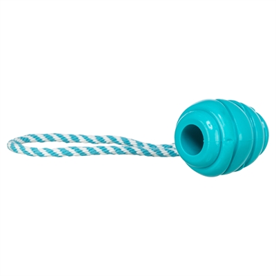 TRIXIE JUMPER KEGEL AAN TOUW SUPER STRONG TPR PETROL — 35X6X6 CM