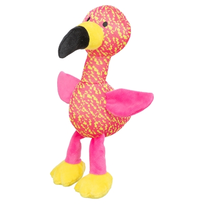 Trixie flamingo stof roze / geel (32X12X11 CM) - Afbeelding 2