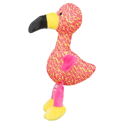 Trixie flamingo stof roze / geel (32X12X11 CM) - Afbeelding 3
