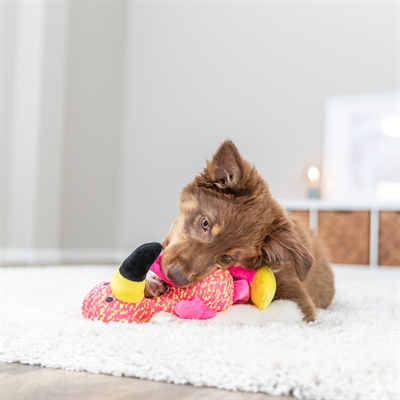 Trixie flamingo stof roze / geel (32X12X11 CM) - Afbeelding 5