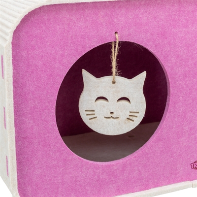 Trixie speelbox merle vierkant vilt zand / roze (58X27X29 CM) - Afbeelding 7