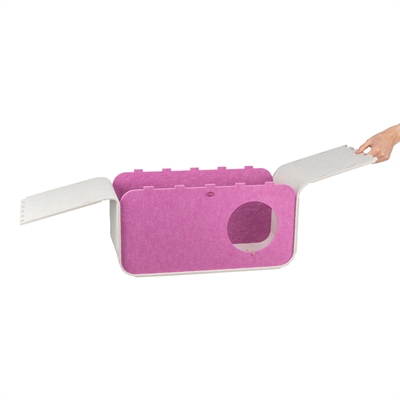 Trixie speelbox merle vierkant vilt zand / roze (58X27X29 CM) - Afbeelding 10