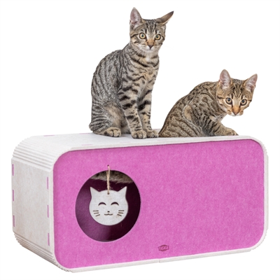 Trixie speelbox merle vierkant vilt zand / roze (58X27X29 CM) - Afbeelding 11