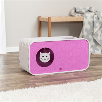 Trixie speelbox merle vierkant vilt zand / roze (58X27X29 CM) - Afbeelding 12