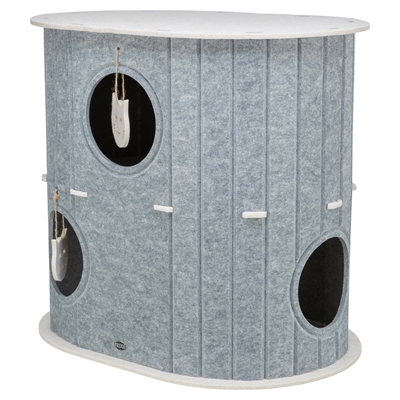 Trixie speelbox mara ovaal vilt zand / grijs (66X46X62 CM) - Afbeelding 2