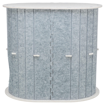 Trixie speelbox mara ovaal vilt zand / grijs (66X46X62 CM) - Afbeelding 3