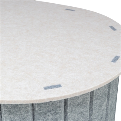 Trixie speelbox mara ovaal vilt zand / grijs (66X46X62 CM) - Afbeelding 4