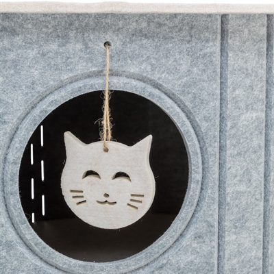 Trixie speelbox mara ovaal vilt zand / grijs (66X46X62 CM) - Afbeelding 5