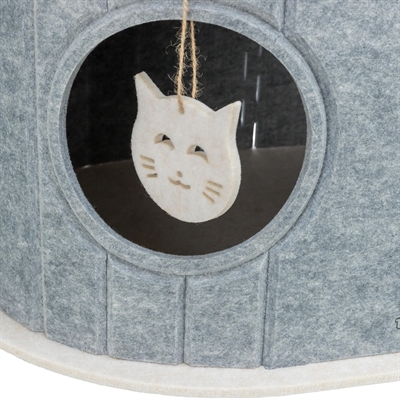 Trixie speelbox mara ovaal vilt zand / grijs (66X46X62 CM) - Afbeelding 6