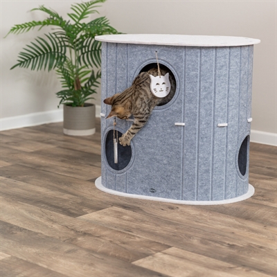 Trixie speelbox mara ovaal vilt zand / grijs (66X46X62 CM) - Afbeelding 11