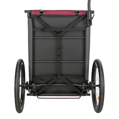TRIXIE HONDENFIETSKAT GRIJS / ROOD — 80/145X75X86 CM — afbeelding 3