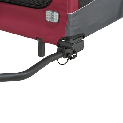 TRIXIE HONDENFIETSKAT GRIJS / ROOD — 80/145X75X86 CM — afbeelding 5