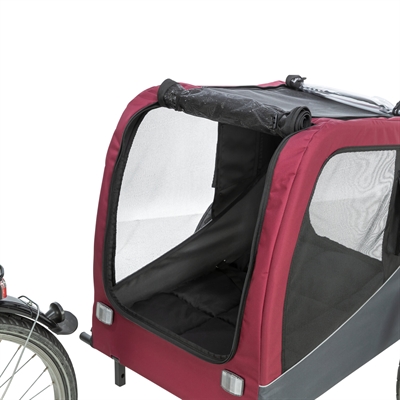TRIXIE HONDENFIETSKAT GRIJS / ROOD — 80/145X75X86 CM — afbeelding 8